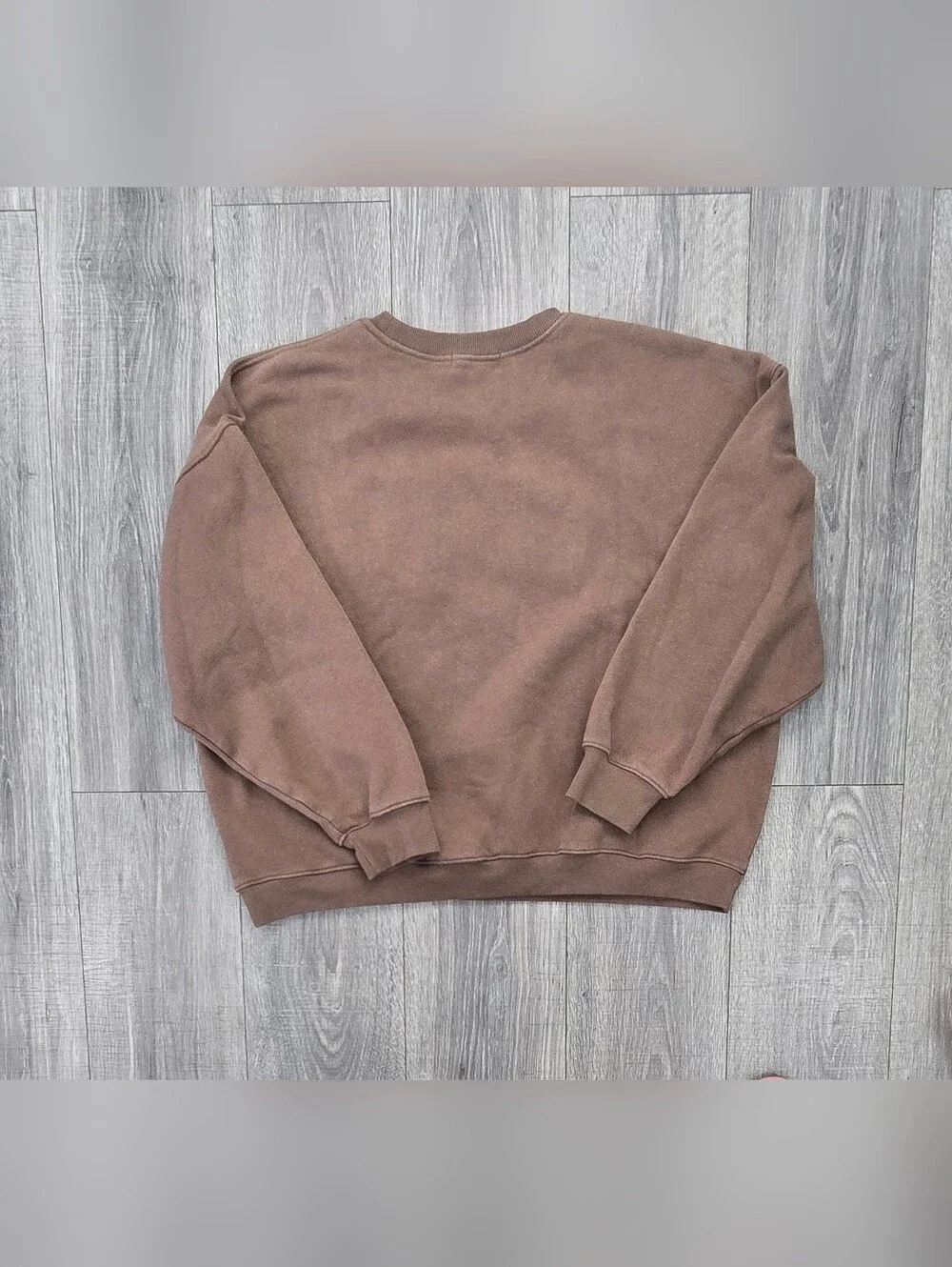 State of Mind Brown Crewneck Sweater with White TEXAS Applique. #648
